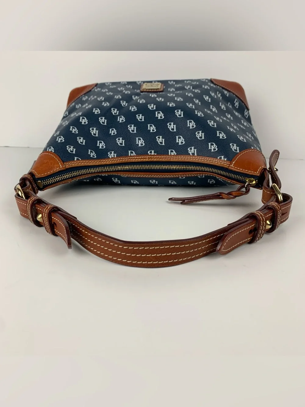 Dooney & Bourke Gretta Hobo Navy Blue Medium Shoulder Bag Purse